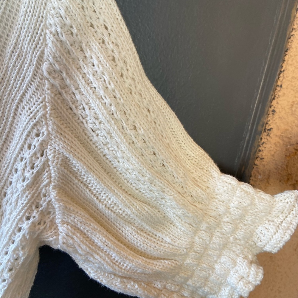 Zara holes knit blouse size Large - Picture 4 of 6